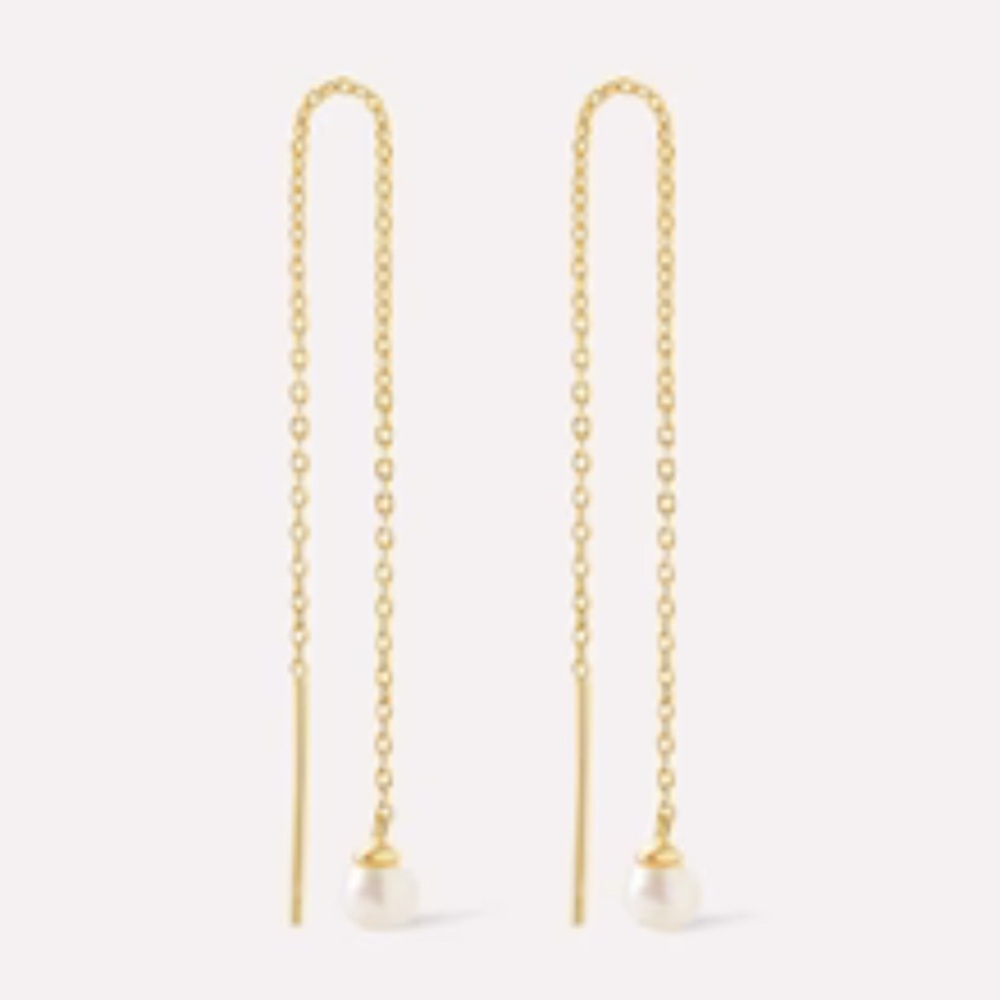 ANA LUISA Pearl Threader Earrings - Abrielle